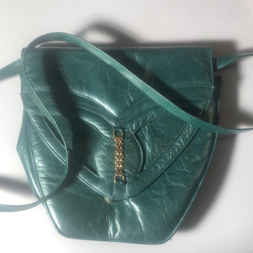Women’s Brain Jeffery rare spring Easter VTG Y2k Spain leather handbag purse